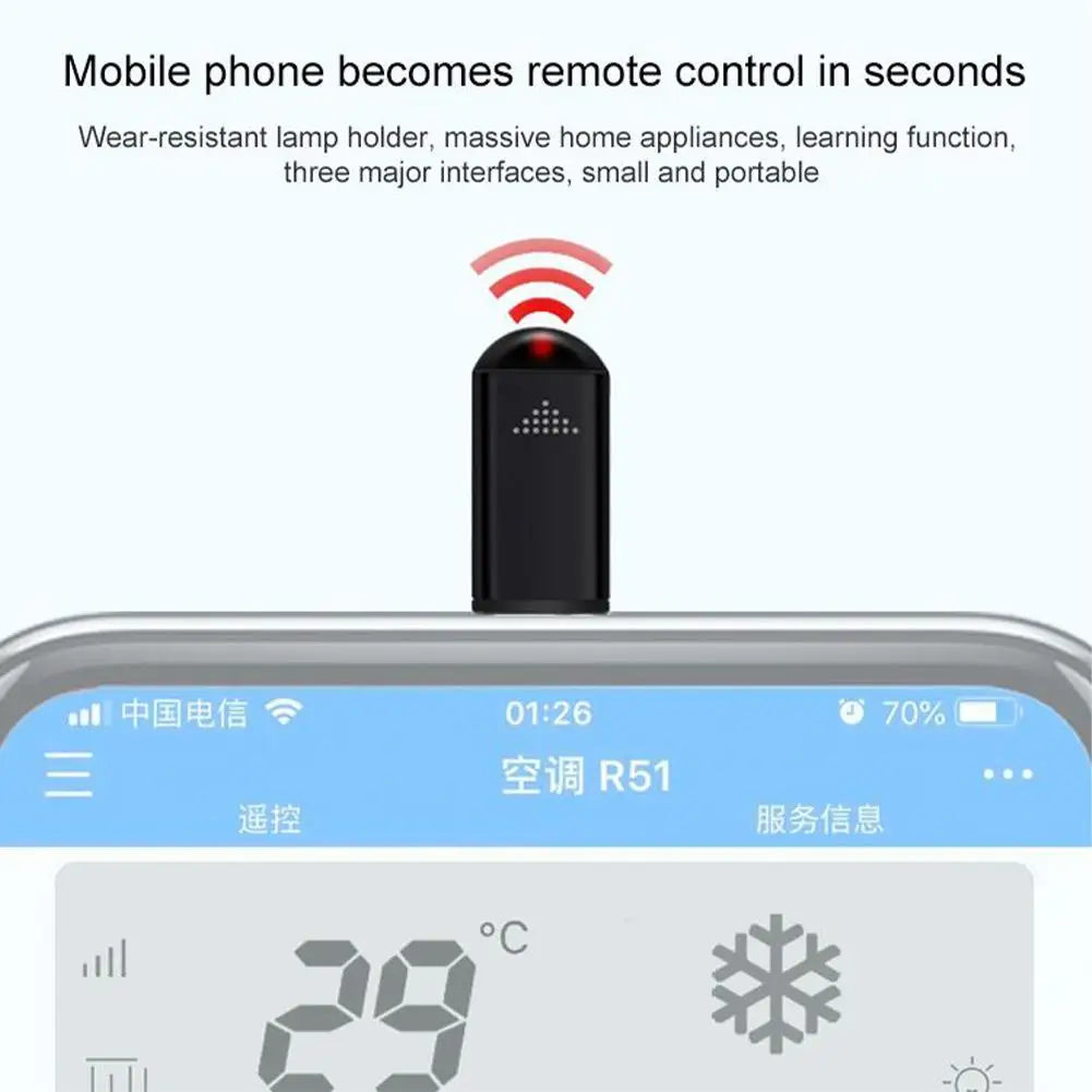 Appliances Wireless Infrared Remote Control Adapter Smart App Control Phone Infrared Transmitter For IPhone Android Phone