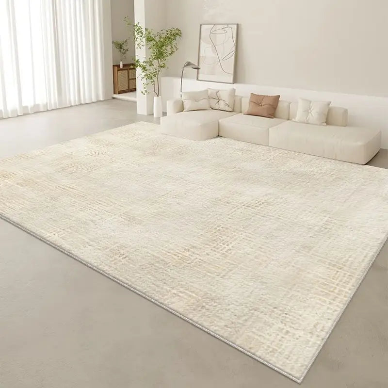 Stylish Simple Living Room Carpet Easy Maintenance Anti-Dirt Thick Velvet Texture Durable Floor Mat for Home