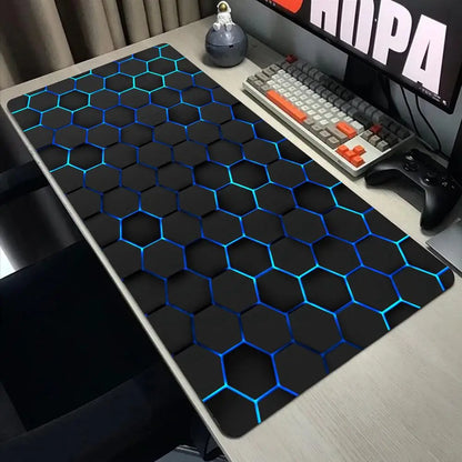 hexagon Mouse Pad Large Computer Office Game Table Mats XXL Rubber Anti-slip Gaming Keyboard Mousepads Long Desk Pads