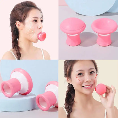 Facial Massager Face Masseter Trainer Silicone Face Lifting Tightening Nasolabial Folds Removal Shaping Slimming Tool