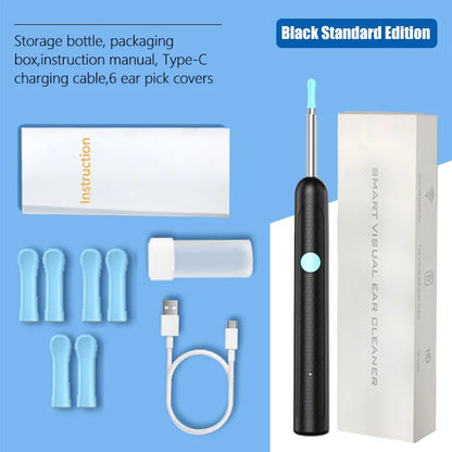 Wireless Visual Ear Cleaner HD Camera LED Light Rechargeable Ear Wax Removal Tool for All Ages