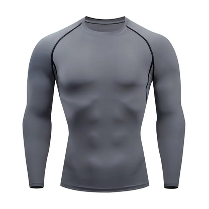 Compression Shirts Men's Rashguard Quick Dry Gym Fitness Shirts Spring Beach Surfing Athletic Sport Running Workout Tops Tees