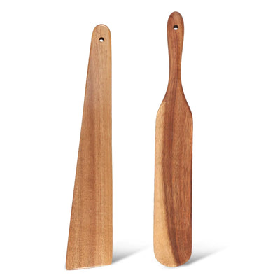 Wooden Spurtle Wooden Spatula Sourdough Pizza Server Long Kitchen Appliances Wooden Turner Non-Stick Cooking Utensils Salad