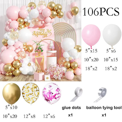 115pcs Baby Blue Balloons Garland Birthday Party Decor Balloon Arch Kit Skin Khaki Globos Baby Shower Gender Reveal Decoration