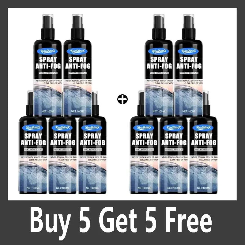 Nano Anti-Fog Glass Spray, Used for Clear Vision Anti-Fogging on Car Windows, Helmets, Windshields, and Interior Windows