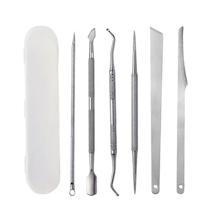 Premium Foot Care Kit 8Pcs Callus Remover File Dead Skin Shaver Cuticle Pusher Pedicure Tool for Hard Tough Skin Beauty Health
