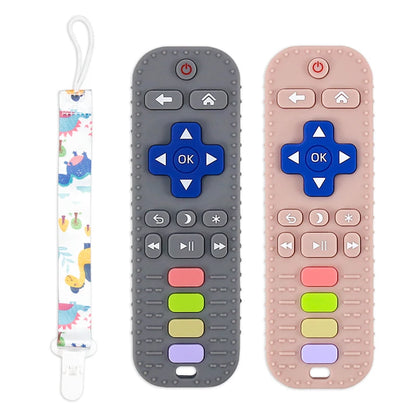 Baby Silicone Teether Toy TV Remote Control Shape Teething Chewing Toy soothing teething Pain Kids Teething Toy Baby Accessories