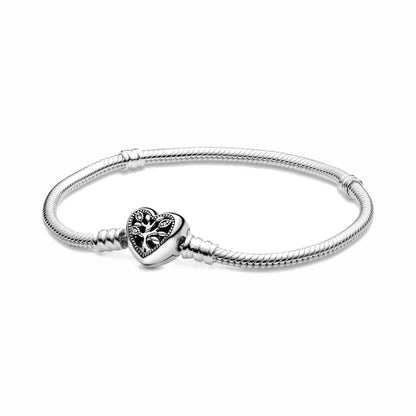 2025 New Disney Mickey Mouse Spider Man Heart Clip Original 925 Silver Plated Bracelet Love Buckle Bead Decoration DIY Women's