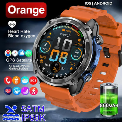 HD Vision DT G1 Smart Watch Ultra-clear Display GPS Navigation 4GB Storage Offline Map Bluetooth call Sports Health Monitoring