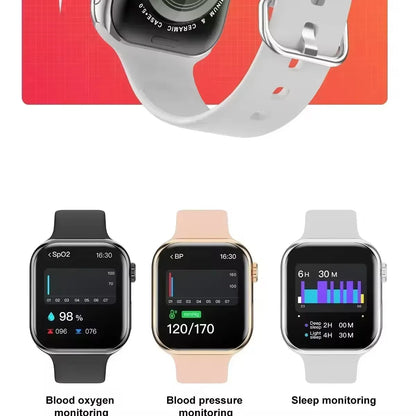 2025 NEW Smart Watch Wireless Charging Smartwatch Bluetooth Calls Men Women Watches Fitness Bracelet Custom Watch Face
