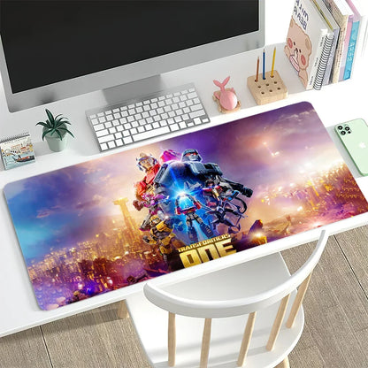 Cartoon T-Transformers One Mouse Pad Desk Mat Large Non-slip Anti-fray Keyboard Ergonomic Office Rubber PC Home Custom