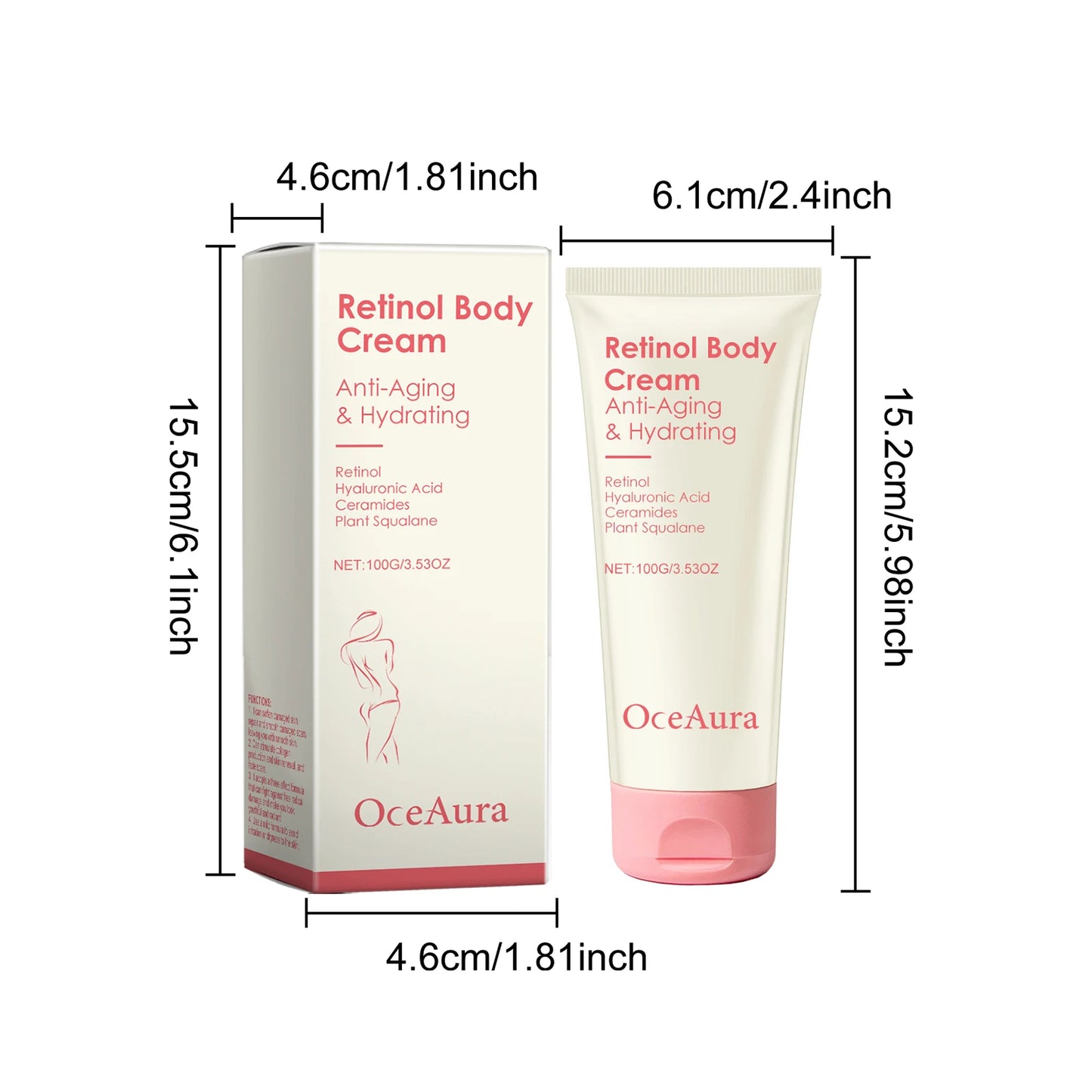 Retinol Firming Body Cream Anti-Wrinkle Tightening Improve Sagging Skin Remove Cellulite Nourish Lift Firming Moisturizing Cream