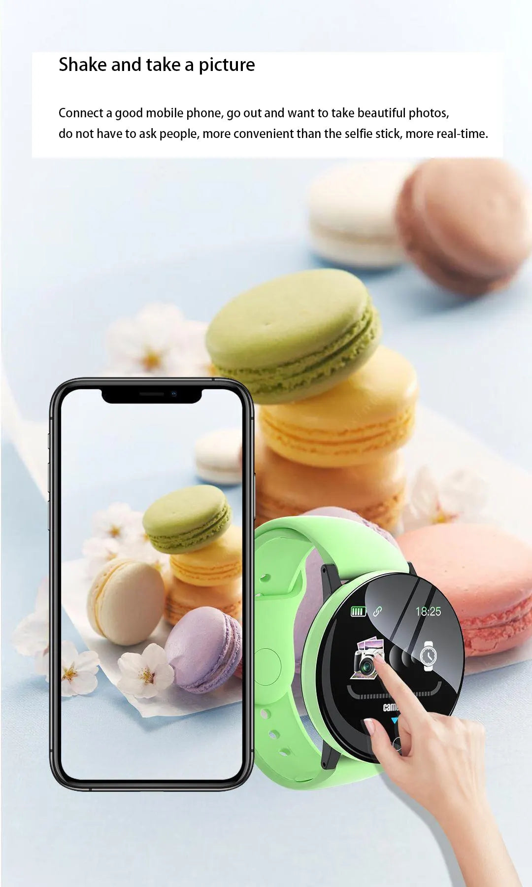 2025 New D18 Multifunctional Smart Watch Men & Women Bluetooth Connected Phone Music Fitness Sports Bracelet Sleep Monitor watch