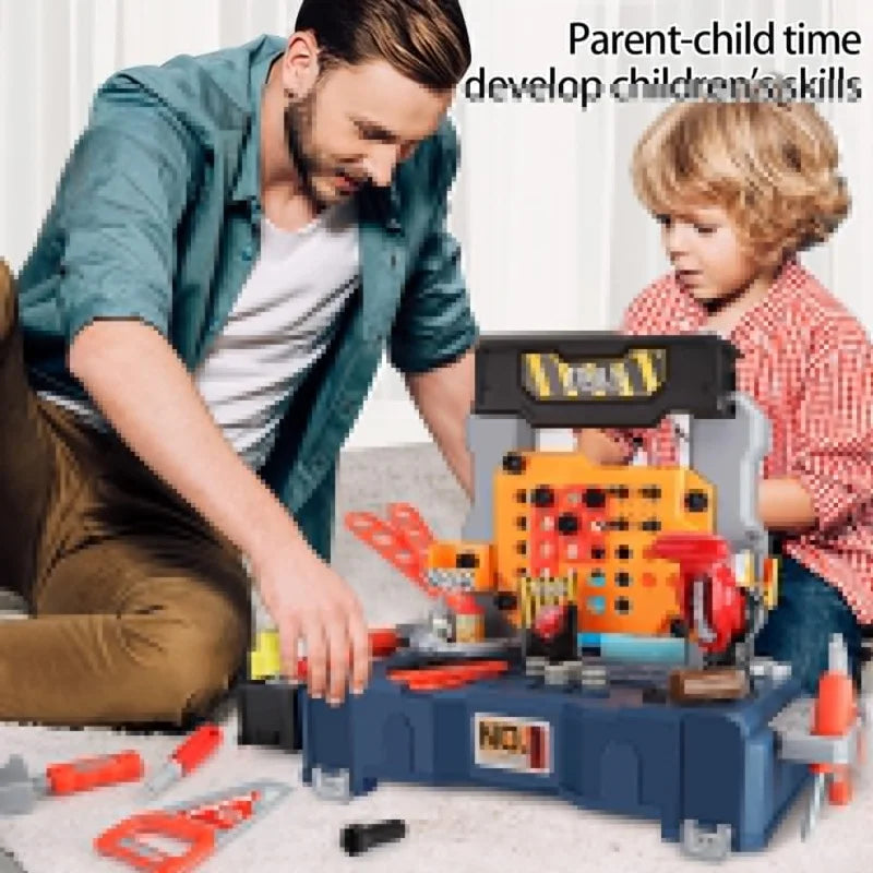 Kids Tool Bench, Realistic, Transformable Tool Set, Toddler Bench Pretend Play Learning Gift for Boys & Girls Age 3-5