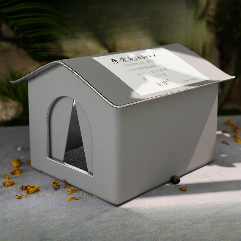 Stray Cat dog House Waterproof Outdoor Winter Warm Pet Cave Sleeping Beds Home Foldable Washable for Small Dog Puppy Supplies