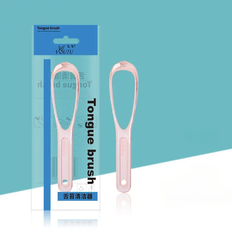 혀 스크레퍼 Hot 1PC Stainless Steel Tongue Scraper Cleaner Fresh Breath Cleaning Coated Tongue Toothbrush Oral Hygiene Care Tools