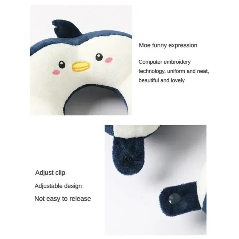 Commuting Nap Cartoon Neck Protection Pillow, Car Portable U-shaped Pillow,Outdoor Travel Airplane Pillow Car Accessories
