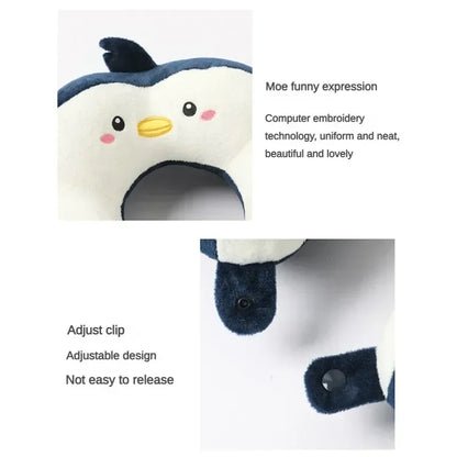 Commuting Nap Cartoon Neck Protection Pillow, Car Portable U-shaped Pillow,Outdoor Travel Airplane Pillow Car Accessories