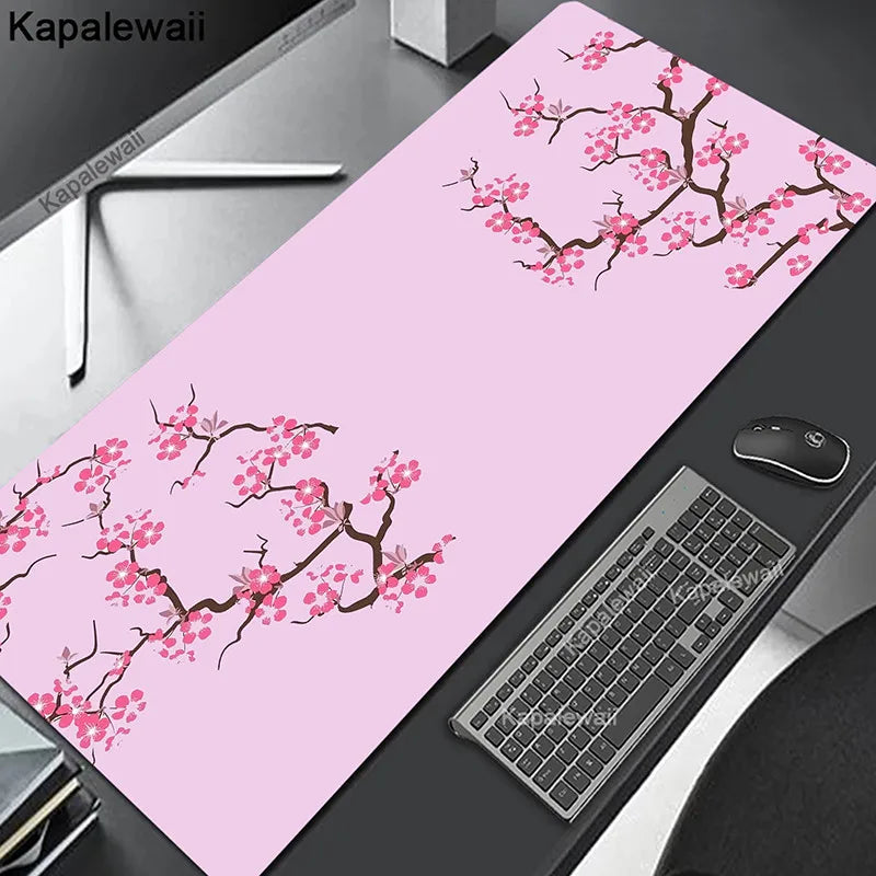 Comouter Mouse Pad Large Sakura Mousepads Office Deskmat XXL Table Carpet Natural Rubber Mousemat Keyboard Mats 80x30cm Mousepad
