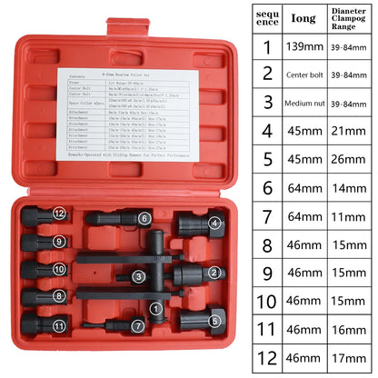 Aluminum Wheel Bearing Kit Motorcycle Bearing Disassembly Tools Seal Driver Installer Remover Automotive Tools 10 Pcs/Set