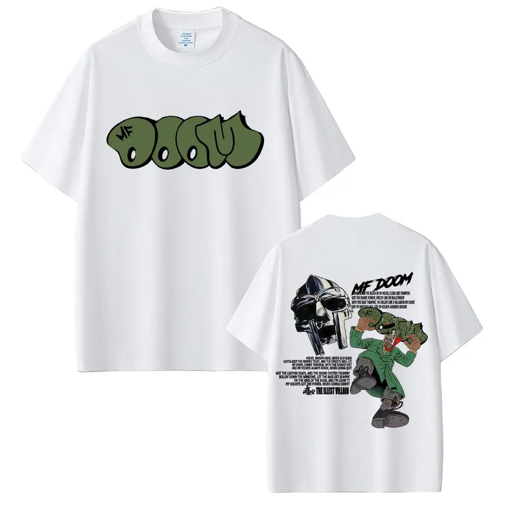 Rapper Album Graphic T-shirt Men Hip Hop Fashion Vintage Summer Male Casual Cotton Oversized Durable Stitching Loose Fit Casual