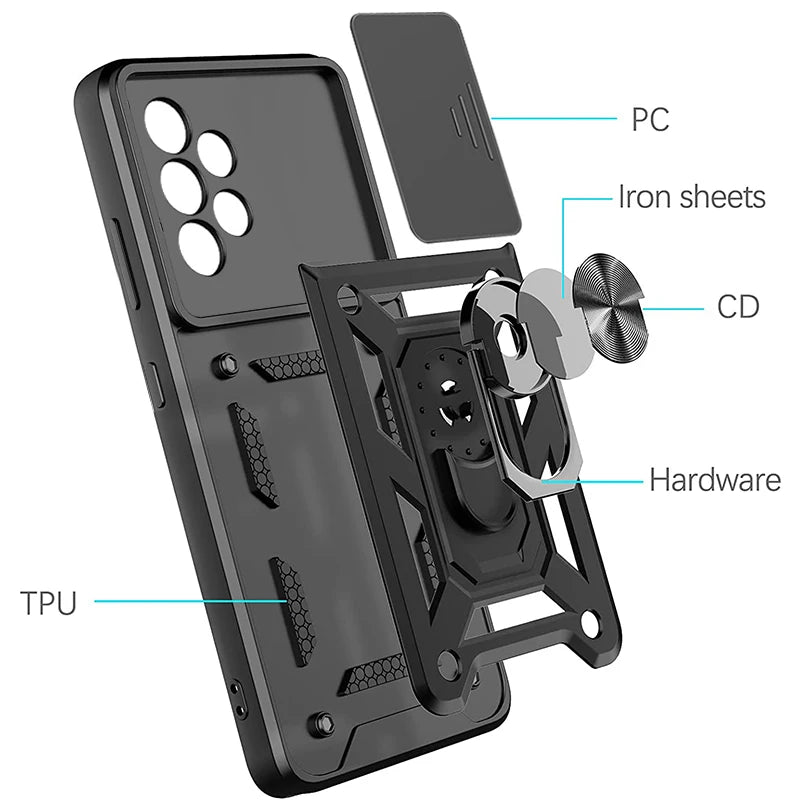 A52 A52s For Samsung A52S 5G Case Shockproof Slide Lens Protector Armor Phone Cover For Samsung Galaxy A52 5G Case Coque Fundas