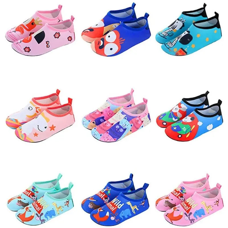 Children Outdoor Water Shoes Barefoot Quick-Dry Aqua Yoga Socks Boys Girls Animal Soft Diving Wading Shoes Beach Swimming Shoes