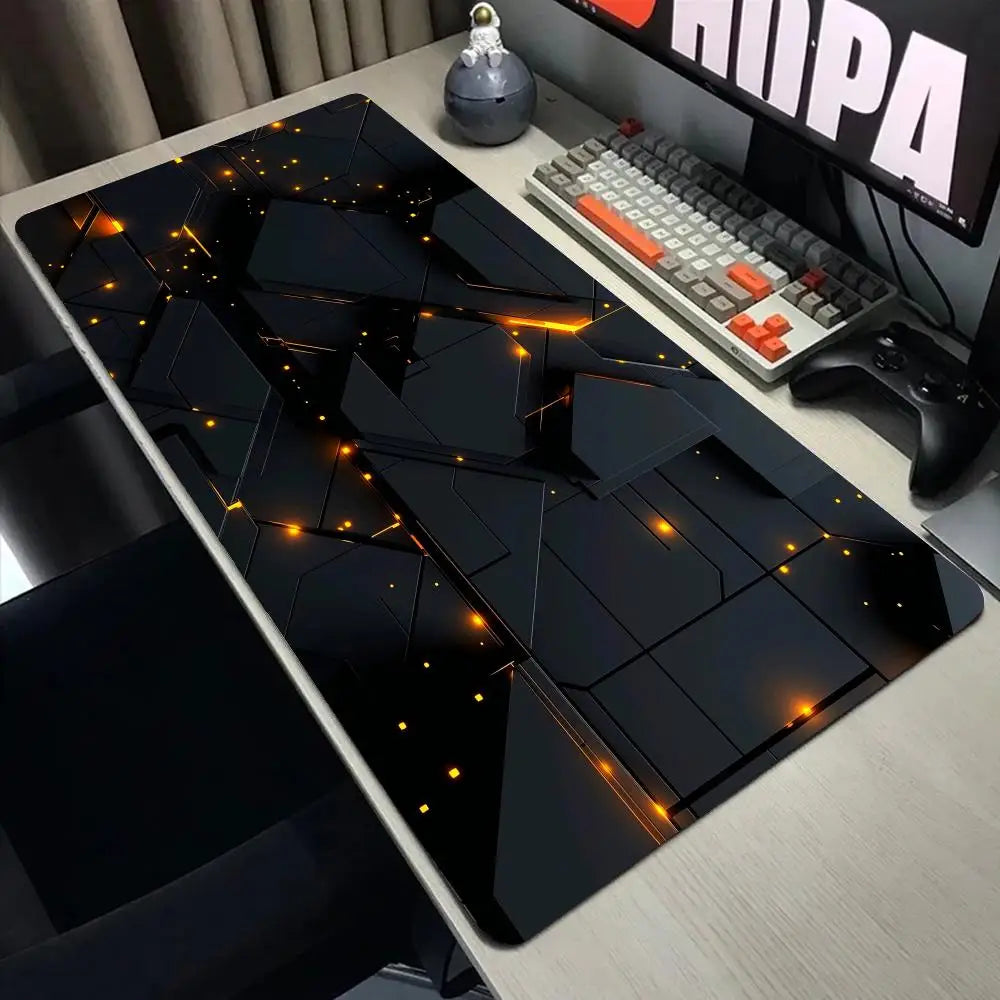 Polygons Mouse Pad Large Computer Office Game Table Mats XXL Rubber Anti-slip Gaming Keyboard Mousepads Long Desk Pads
