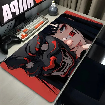 Grimace Cool Girl Leather Desk Pad Mouse Protector Large Small Mouse Pad Home Office Game Desk Mat PU Leather Pc Laptop Desk Mat