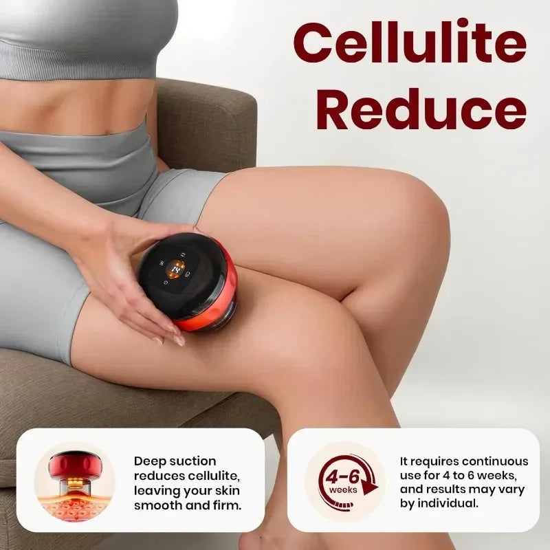 Smart Electric Vacuum Cupping Device Body Scraping Massager Heating Suction Cup Device Physical Fatigue Relief Beauty Health