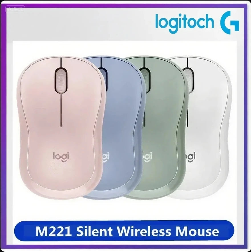 Logitech M221 Silent Wireless Mouse for Laptop, PC – USB Portable, Office & Home Use, Comfortable, Reliable, Plug-and-Play