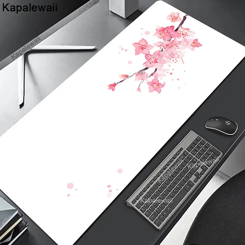 Comouter Mouse Pad Large Sakura Mousepads Office Deskmat XXL Table Carpet Natural Rubber Mousemat Keyboard Mats 80x30cm Mousepad