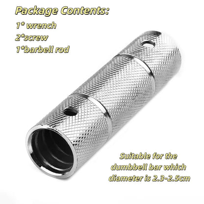 Spinlock 1" Standard 25mm Dumbbell Bar Connector Extender Linker Fitness  Dumbbell Connecting Rod  Barbells Attachments