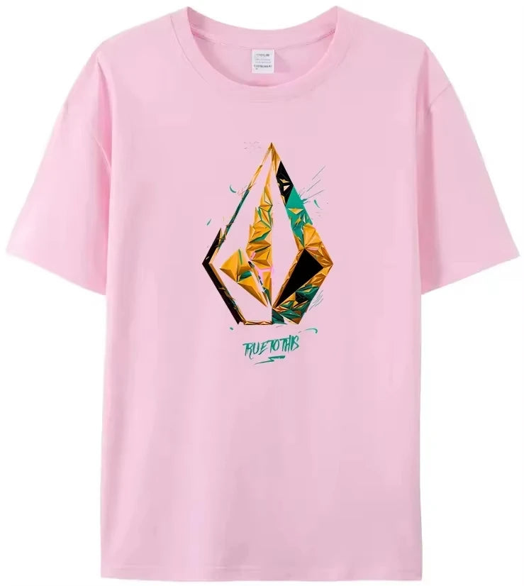 Volcom Men Women Cotton T-shirt Luxury Brand Fashion Big Size Top Casual Short Sleeve Streetwear Classic Print Loose Tee 2025