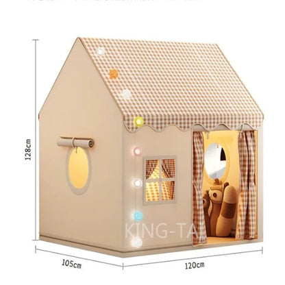 Kid Toys Tent Princess Castle Play House Cubby Children Small House Folding indoor Play tent Baby Tent Metal Frame No Light Ball