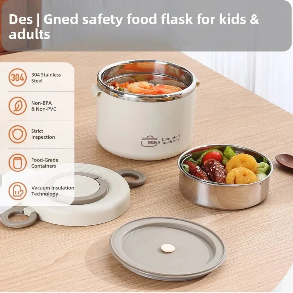 1100ml Bento Lunch Box Food Containers Thermal Jar Insulated Soup Cup Thermos Stainless Steel Keep Hot Lunch Boxes Thermo