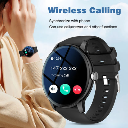 Smart Watch, Wireless Call/Dial, Multi-Sport Mode, Multiple APP Reminders, Suitable for Men and Women, Compatible with IPhone/An