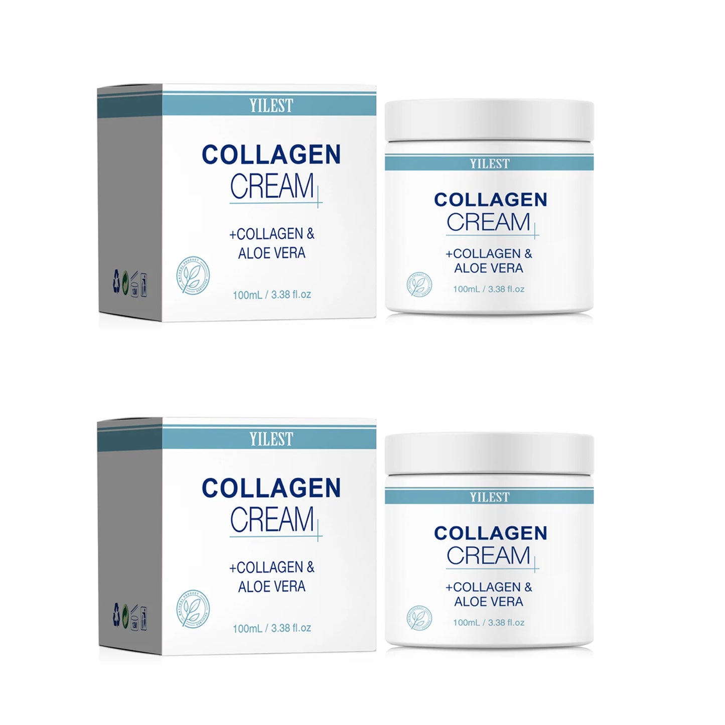 100g Collagen Cream Lifting Firming Smooth Wrinkles Face Cream For Deep Moisturizer Whitening Brighten Skin Care Products