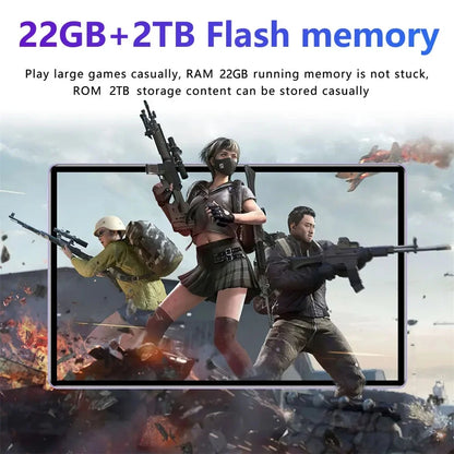New Tablet Pad 16 Pro 11 inch Android 22GB+2TB Tablets 20000mah Battery Global Version 4G 5G Dual SIM WIFI Tab Kids MI Tablet PC