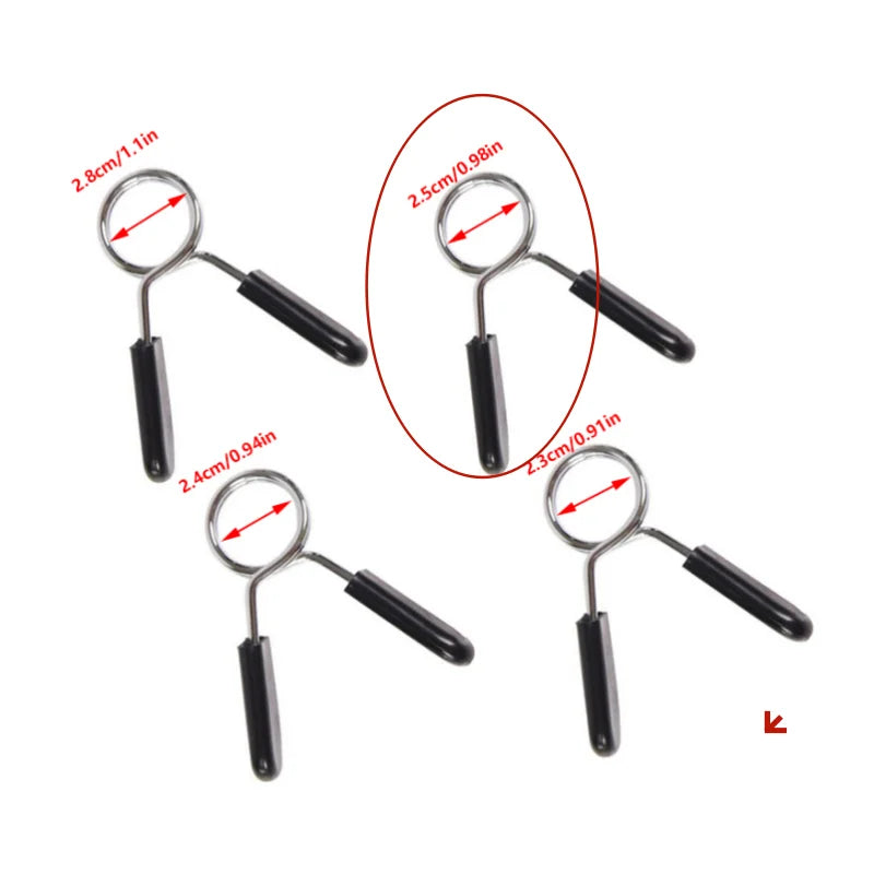 1pc 25/28/30 mm Barbell Clamp Spring Collar Clips Gym Weight Dumbbell Lock Standard Lifting Kit Barbell Lock