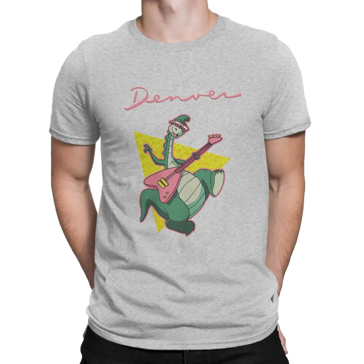 Retro 80s Animated Cartoon Unique TShirt Denver  The Last Dinosaur Leisure T Shirt Newest T-shirt For Men Women