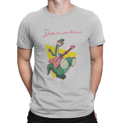 Retro 80s Animated Cartoon Unique TShirt Denver  The Last Dinosaur Leisure T Shirt Newest T-shirt For Men Women