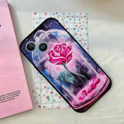 Beauties Beasts Rose Princess Art Print Phone Case For IPhone 1716 15 14 13 Pro Max 11 12 Mini X Xs XR Black Silicone Cover