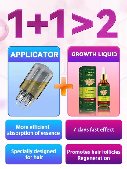 98% of buyers buy again, have more and more hair, say goodbye to baldness, thick hair,Hot selling product