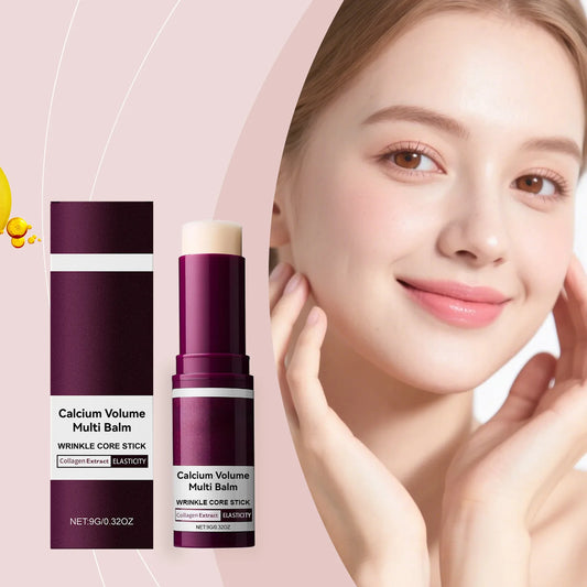 Calcium Volume Multi Balm Stick Reduce Wrinkle Fine Line Anti Aging Tighten Firming Moisturizing Brightening Softening Skin Care