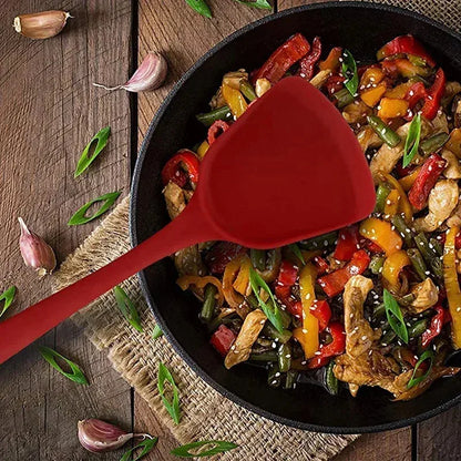 All-in-one silicone spatula kitchen items heat resistant non-stick frying pan spatula household silicone Chinese spatula