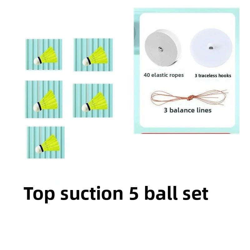 Badminton single fitness trainer indoor sports high elastic swirling suspension automatic rebound hitting artifact