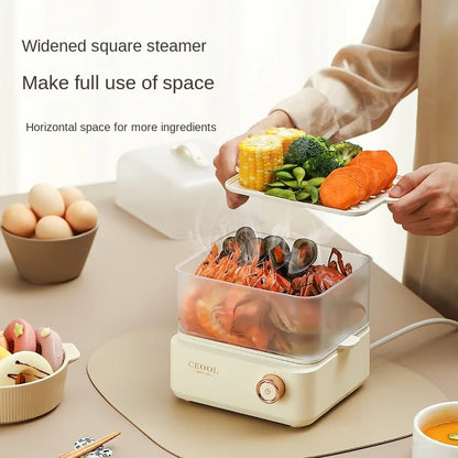 Egg Boiler Double Layers Electric Egg Cooker Steamer Corn Milk Steamed Rapid Breakfast Multifunction Cooking Appliances Kitchen