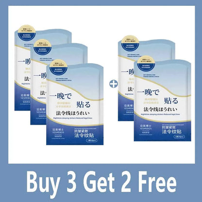 Collagen Nasolabial Folds Patch Contain Hyaluronic Acid  Instant Firming Skin Fade Fine Lines Deep Moisturizing Facial Mask