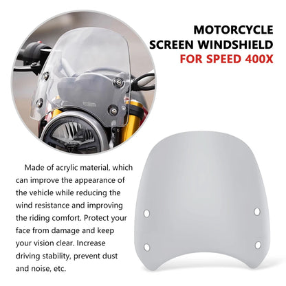 For Speed 400 Speed400 Scrambler 400 X 400X Scrambler400X front fairing motorcycle windshield windshield accessories